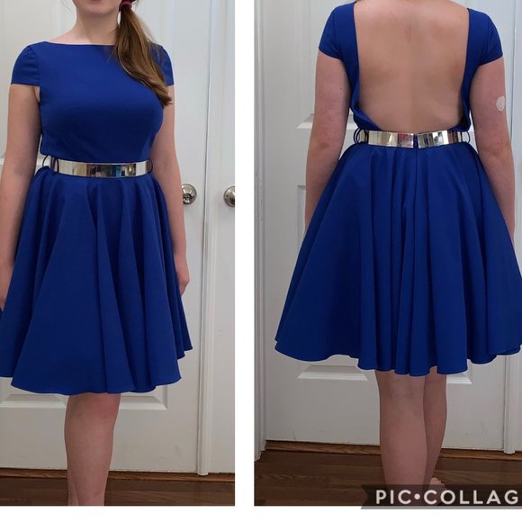 IEENA for Mac Duggal Blue Dress - Picture 3 of 7